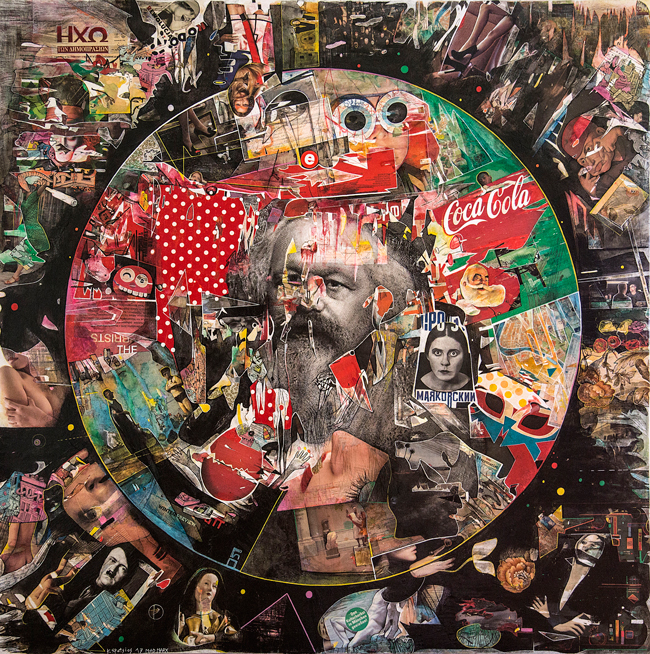 2019_Never-mind-the-Marx,150x150cm,mixed-media-on-canvas,2017