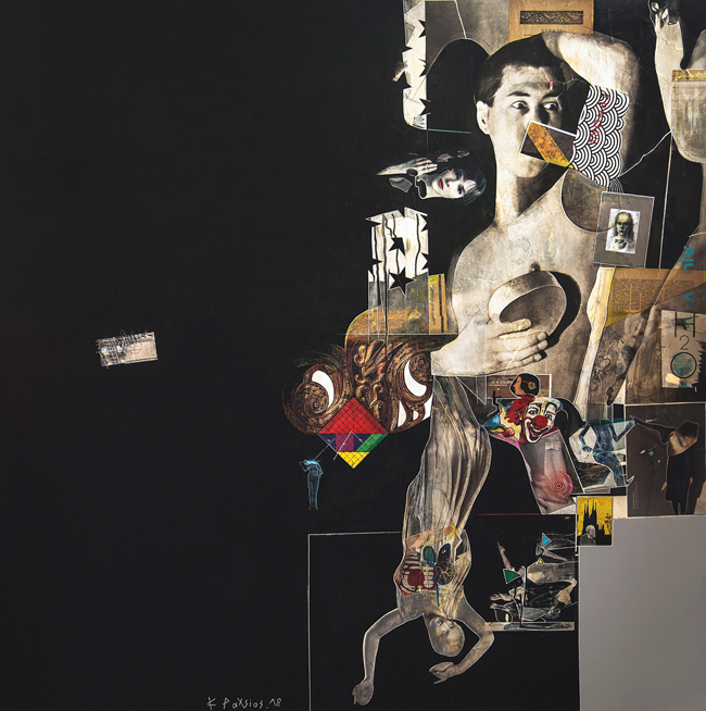 2019_music-for-a-dream-in-halftones,150x150cm,mixed-media-on-canvas,2018